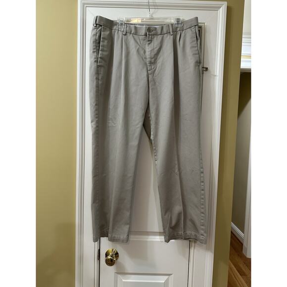 Haggar‎ Pants Mens 38x30 Work To Weekend Khaki Classic Fit - Picture 1 of 9